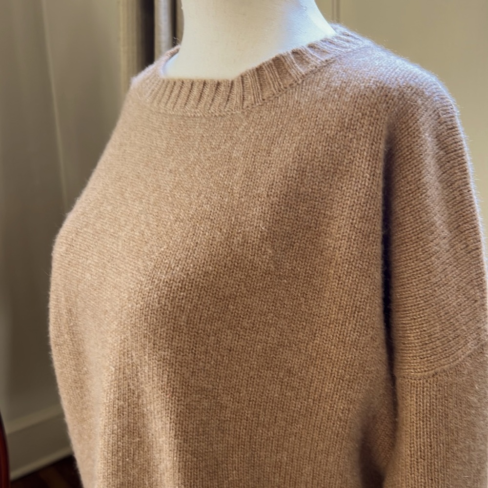 J. Crew Italian Cashmere Dolman 3/4 Sleeve Sweater Size XXS - Picture 2 of 15